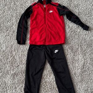 Nike Red and Black Athletic Set